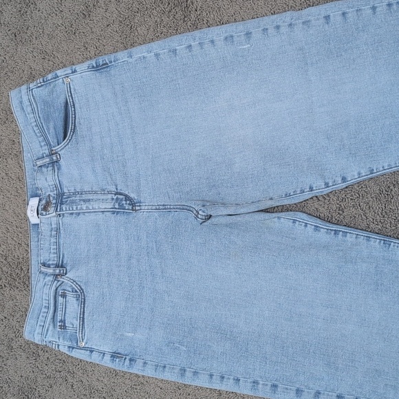 LOFT Light Wash Straight Leg Jeans size 14 - Picture 3 of 12